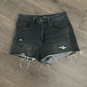 Wild Fable Black Distressed Jean Shorts